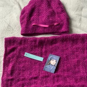 Hat and loop scarf, gently used